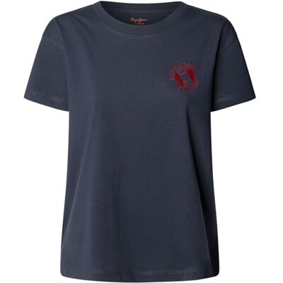 Pepe Jeans dam BERILA t-shirt, blå (Dulwich Blue), L, Blå (Dulwich blå), L Pepe Jeans dam BERILA t-shirt, blå (Dulwich Blue), L, Blå (Dulwich blå), L