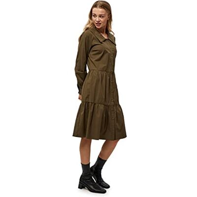 Minus 33 Dam Delphia Casual Dress, Mörk oliv, 34 SE Minus 33 Dam Delphia Casual Dress, Mörk oliv, 34 SE