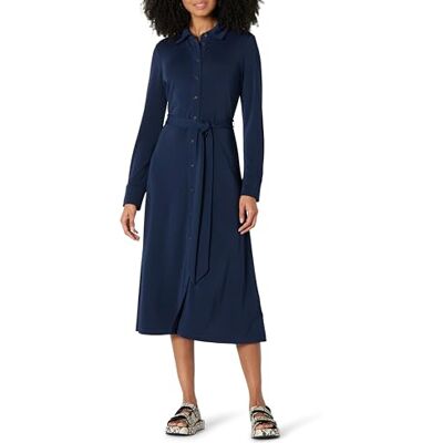 Amazon Essentials dam normal passform matt jersey midi-längd klänning, Marinblått Xsp, XXL Amazon Essentials dam normal passform matt jersey midi-längd klänning, Marinblått Xsp, XXL