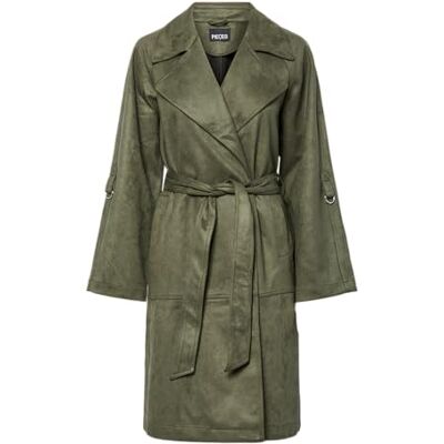 PIECES Pcrut trenchcoat, Skogsnatt, XL PIECES Pcrut trenchcoat, Skogsnatt, XL