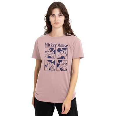 Mickey Mouse mandarin creative ltd Musse Pigg pixlad dam t-shirt, rosa, XX-Large, Rosa, XXL Mickey Mouse mandarin creative ltd Musse Pigg pixlad dam t-shirt, rosa, XX-Large, Rosa, XXL