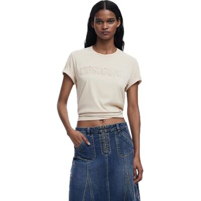 Desigual TS_Brandy, 1001 Raw, XS, Vit, XS Desigual TS_Brandy, 1001 Raw, XS, Vit, XS