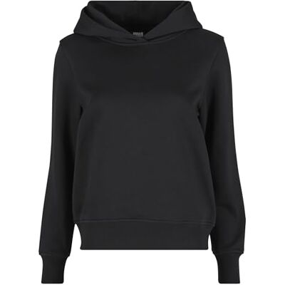 Urban Classics Damhuvtröja regular hoodie, klassisk huvtröja för kvinnor, normal passform, storlekar XS-5XL, svart, 4XL Urban Classics Damhuvtröja regular hoodie, klassisk huvtröja för kvinnor, normal passform, storlekar XS-5XL, svart, 4XL