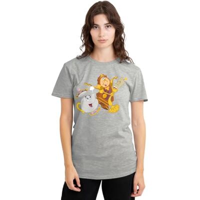 Disney Skönheten och odjuret krukor Lumerie Cogsworth dam t-shirt, atletisk ljung, X-Large, Atletisk Heather, XL Disney Skönheten och odjuret krukor Lumerie Cogsworth dam t-shirt, atletisk ljung, X-Large, Atletisk Heather, XL