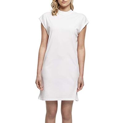 Build Your Brand Damklänning, sköldpadda utökad axelklänning, avslappnad klänning för kvinnor, överlappande axlar, storlekar XS – 5XL, Vit, S Build Your Brand Damklänning, sköldpadda utökad axelklänning, avslappnad klänning för kvinnor, överlappande axlar, storlekar XS – 5XL, Vit, S