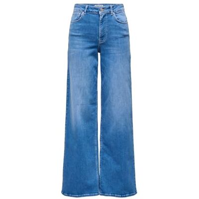 ONLY Onlmadison Blush Hw Wide DNM Rea260 Noos, Special ljus blå denim, XL / 30L ONLY Onlmadison Blush Hw Wide DNM Rea260 Noos, Special ljus blå denim, XL / 30L