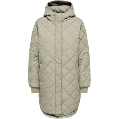 ONLY Onljuliet Quilted Hood Zip Coat Otw Noos, Laurelek, XL ONLY Onljuliet Quilted Hood Zip Coat Otw Noos, Laurelek, XL
