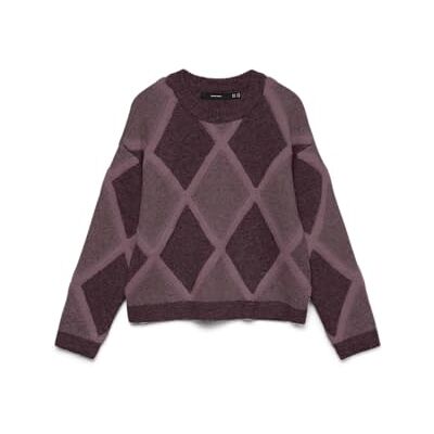 VERO MODA Vmargie Ls O-hals tröja, Vinprovning, XS VERO MODA Vmargie Ls O-hals tröja, Vinprovning, XS
