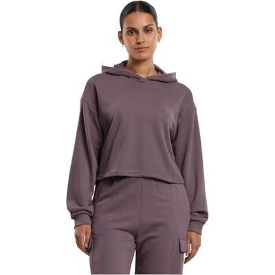 Urban Classics Dam huvtröja dam överdimensionerad skuren lätt Terry Hoodie, avslappnad huvtröja för kvinnor, kort skuren, fadedpurple, XXL Urban Classics Dam huvtröja dam överdimensionerad skuren lätt Terry Hoodie, avslappnad huvtröja för kvinnor, kort skuren, fadedpurple, XXL