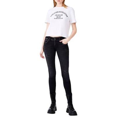 LTB damjeans Molly M – smal passform med medelhög midja och dragkedja i svart bomullsblandning – storlek W34L28, Fiola Wash 55177, 34W x 28L LTB damjeans Molly M – smal passform med medelhög midja och dragkedja i svart bomullsblandning – storlek W34L28, Fiola Wash 55177, 34W x 28L