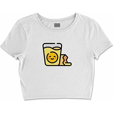 Bona Basics , Digitalt tryck, bas-t-shirt för kvinnor, 100% bomull, vit, avslappnad, damtoppar, storlek: L, Vitt och blått Bona Basics , Digitalt tryck, bas-t-shirt för kvinnor, 100% bomull, vit, avslappnad, damtoppar, storlek: L, Vitt och blått
