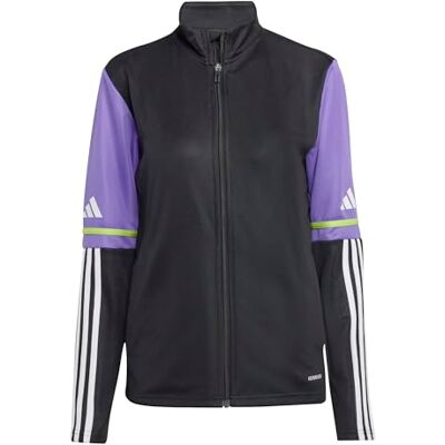 adidas Kvinnor SQUADRA25 TRAINING JACKET, black/purple rush, M adidas Kvinnor SQUADRA25 TRAINING JACKET, black/purple rush, M