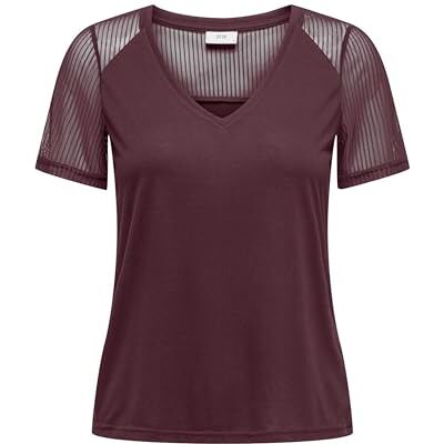 JDY stinne Stinne S/S Stripe Mesh Top Jrs, Maroon Banner, M Dam, Maroon Banner, M JDY stinne Stinne S/S Stripe Mesh Top Jrs, Maroon Banner, M Dam, Maroon Banner, M