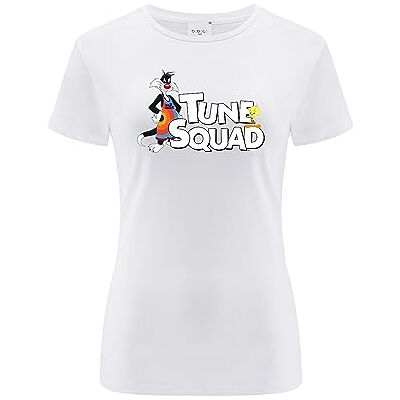 ERT GROUP Warner Bros. Space Jam 2, Space Jam 030, Kortärmad T-shirt dam, 100% bomull, Dubbelsidigt tryck, Size XXS, White, Sömlös design, Smidigt och elastiskt tyg för vardaglig lätthet ERT GROUP Warner Bros. Space Jam 2, Space Jam 030, Kortärmad T-shirt dam, 100% bomull, Dubbelsidigt tryck, Size XXS, White, Sömlös design, Smidigt och elastiskt tyg för vardaglig lätthet