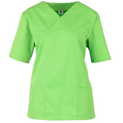 BEB Basic unisex kasäck kortärmad 65% polyester 35% bomull kvinnor män, Äppelgrön, L BEB Basic unisex kasäck kortärmad 65% polyester 35% bomull kvinnor män, Äppelgrön, L