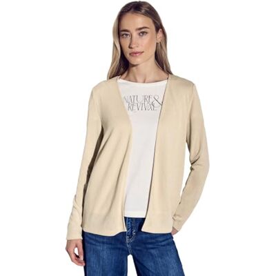 Street One stickad look jacka, Bomull beige, 38 Street One stickad look jacka, Bomull beige, 38