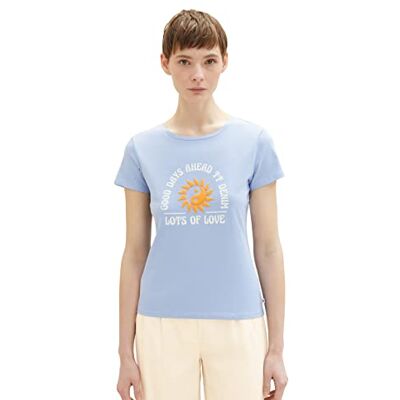 TOM TAILOR Denim Dam 1036549 t-shirt, 12819-parisienne blå, XXL, 12819 – Parisienneblå, XXL TOM TAILOR Denim Dam 1036549 t-shirt, 12819-parisienne blå, XXL, 12819 – Parisienneblå, XXL