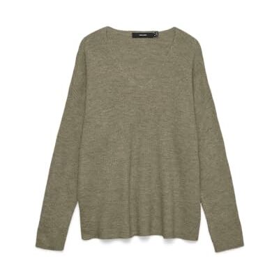 VERO MODA Vmcrewlefileglitter Ls V-Nk Pullov Noos, Sjöjungfru, XL VERO MODA Vmcrewlefileglitter Ls V-Nk Pullov Noos, Sjöjungfru, XL