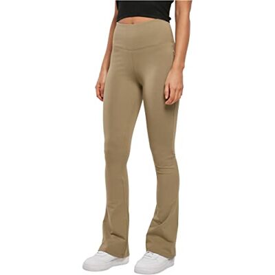 Urban Classics Damleggings av ekologisk bomull, hög linning, tajta med breda ben, Ladies Organic Stretch Jersey Bootcut leggings, i 3 färger, storlekar XS – 5XL, kaki, XXL Urban Classics Damleggings av ekologisk bomull, hög linning, tajta med breda ben, Ladies Organic Stretch Jersey Bootcut leggings, i 3 färger, storlekar XS – 5XL, kaki, XXL