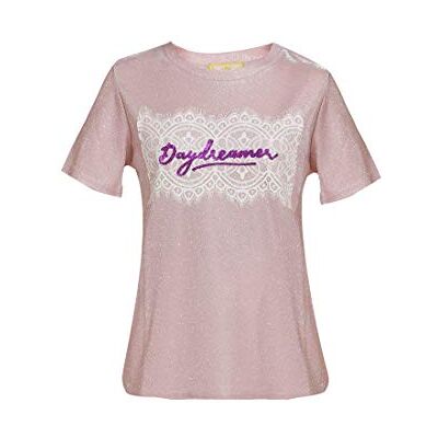 LIBBI dam skjorta, Rosa glitter, S LIBBI dam skjorta, Rosa glitter, S