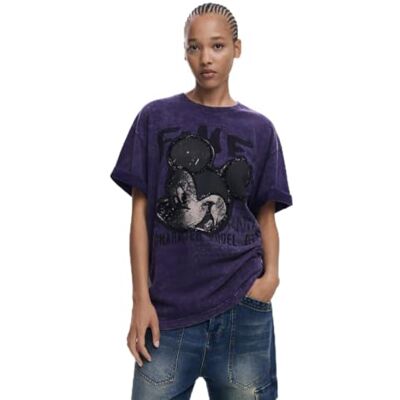 Desigual TS_FUGAZ Musse Pigg, 2010 Rökt Pärla, S, svart, S Desigual TS_FUGAZ Musse Pigg, 2010 Rökt Pärla, S, svart, S