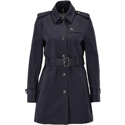 Tommy Hilfiger dam Heritage enkelknäppt trenchcoat, blå (midnatt), XXL Tommy Hilfiger dam Heritage enkelknäppt trenchcoat, blå (midnatt), XXL