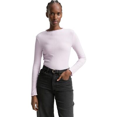 TOM TAILOR Denim dam långärmad T-shirt, 33972 – Lilac Fog, L TOM TAILOR Denim dam långärmad T-shirt, 33972 – Lilac Fog, L