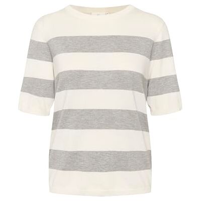 KAFFE KAlizza randig stickad stickad damtröja kortärmad ränder ledig rund hals pullover randig, Skratta Fet stripe, S KAFFE KAlizza randig stickad stickad damtröja kortärmad ränder ledig rund hals pullover randig, Skratta Fet stripe, S