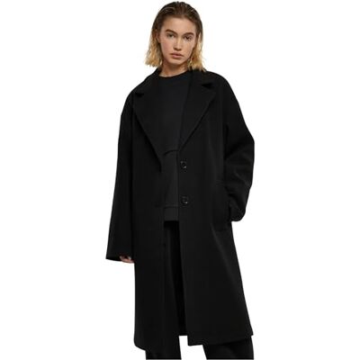 Urban Classics Dam, oversized lång rock, jacka, svart, M Urban Classics Dam, oversized lång rock, jacka, svart, M