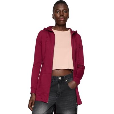 Urban Classics dam jacka sweatjacka Ladies Sweat Parka, lång huvjacka i stil med dragkedja huvor i många färger, storlekar XS – 5XL Urban Classics dam jacka sweatjacka Ladies Sweat Parka, lång huvjacka i stil med dragkedja huvor i många färger, storlekar XS – 5XL