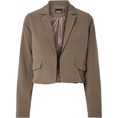 PIECES Pcjarlet Cropped Ls Blazer, Morel, XL PIECES Pcjarlet Cropped Ls Blazer, Morel, XL