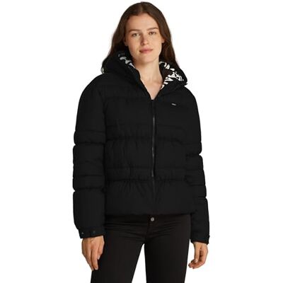 Tommy Jeans dam TJW QUILT ROUCH TAPE JACKA DW0DW20389 pufferjacka, svart (svart), XXS, svart (svart), XXS Tommy Jeans dam TJW QUILT ROUCH TAPE JACKA DW0DW20389 pufferjacka, svart (svart), XXS, svart (svart), XXS