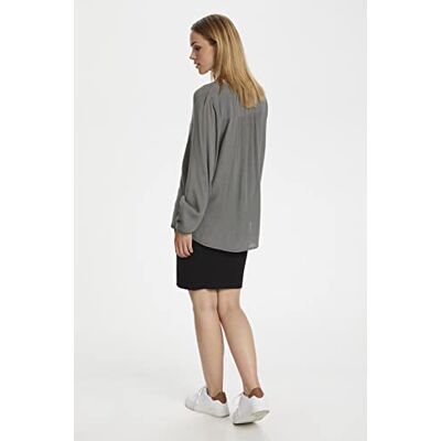KAFFE Karla Amber Shirt LS blus, grå, 46 dam KAFFE Karla Amber Shirt LS blus, grå, 46 dam