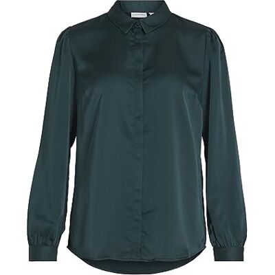 Vila Mångsidig satin L/S skjorta – NOOS, Ponderosa tall, 34 Vila Mångsidig satin L/S skjorta – NOOS, Ponderosa tall, 34