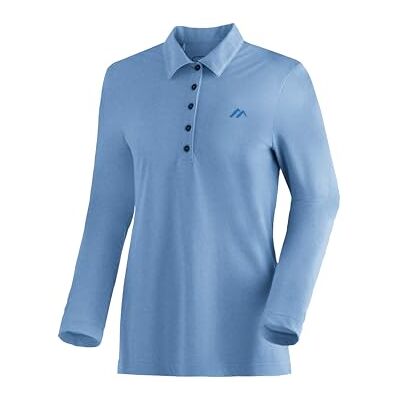 Maier Sports Long Piquee Polo W dam pikétröja, lättskött långärmad tröja, sportigt snitt Maier Sports Long Piquee Polo W dam pikétröja, lättskött långärmad tröja, sportigt snitt