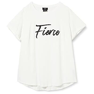 City Chic kvinnors plus storlek t-shirt hård klänning skjorta, Elfenben, 40/More City Chic kvinnors plus storlek t-shirt hård klänning skjorta, Elfenben, 40/More