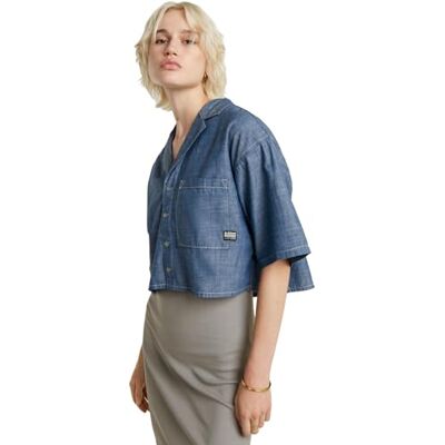 G-STAR Roamer Shirt ss wmn, Blå (nötat D24345-d558-082), XL G-STAR Roamer Shirt ss wmn, Blå (nötat D24345-d558-082), XL