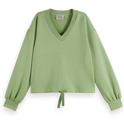 Scotch & Soda dam V-neck Modal Sweatshirt Tröja Scotch & Soda dam V-neck Modal Sweatshirt Tröja