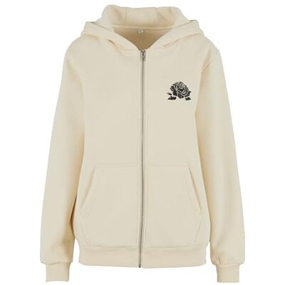 Tee Romantiska drömmar kvinnor fluffig huva med dragkedja, Vit, 5XL Tee Romantiska drömmar kvinnor fluffig huva med dragkedja, Vit, 5XL