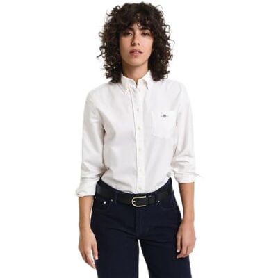 GANT REG Classic OXFORD Shirt, Vit, 40 GANT REG Classic OXFORD Shirt, Vit, 40