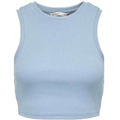 ONLY Onlvilma S/L skuren tanktopp JRS Noos, blå, XL ONLY Onlvilma S/L skuren tanktopp JRS Noos, blå, XL