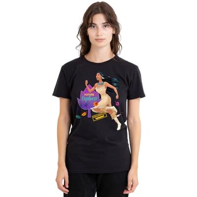 Pocahontas Natural Explorer dam t-shirt, svart, XX-Large, Svart, XXL Pocahontas Natural Explorer dam t-shirt, svart, XX-Large, Svart, XXL