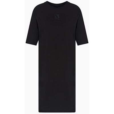 Giorgio Armani Ikonprojekt för kvinnor, glänsande logotyp, klänning, svart, M, Svart, M Giorgio Armani Ikonprojekt för kvinnor, glänsande logotyp, klänning, svart, M, Svart, M