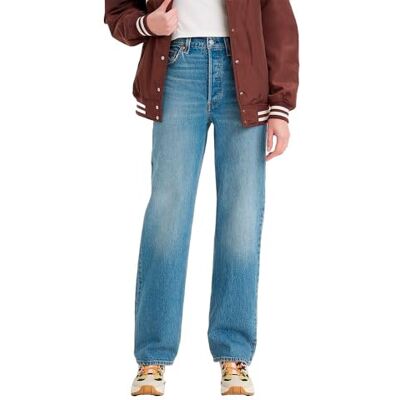 Levi's Ribcage full längd denim jeans, färg dans rund, storlek 30 30, Dance Around, 30W / 30L Levi's Ribcage full längd denim jeans, färg dans rund, storlek 30 30, Dance Around, 30W / 30L