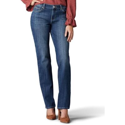 Lee Jeans med avslappnad passform och raka ben för kvinnor, Jaded, 30 SE Lee Jeans med avslappnad passform och raka ben för kvinnor, Jaded, 30 SE