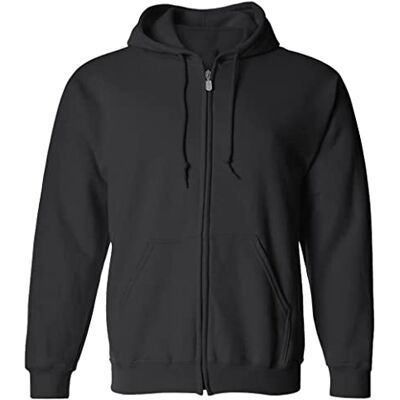 Sony Maluma Unisex Gildan Classic huvtröja med dragkedja, svart, liten, svart, S Sony Maluma Unisex Gildan Classic huvtröja med dragkedja, svart, liten, svart, S