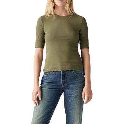 Levi's Luca Slim Tee Ivy Green Rib, murgrönegrön, XS Levi's Luca Slim Tee Ivy Green Rib, murgrönegrön, XS