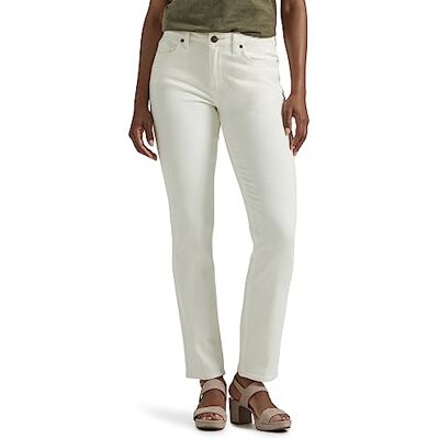 Lee Legendary Jeans med raka ben och medelhög midja, för kvinnor, Ecru, 44 Lee Legendary Jeans med raka ben och medelhög midja, för kvinnor, Ecru, 44
