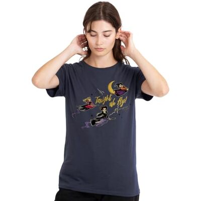 Disney dam Hocus Pocus Sanderson Sisters Tonight We Fly Ladies T Shirt, Deep Navy T-tröja Disney dam Hocus Pocus Sanderson Sisters Tonight We Fly Ladies T Shirt, Deep Navy T-tröja