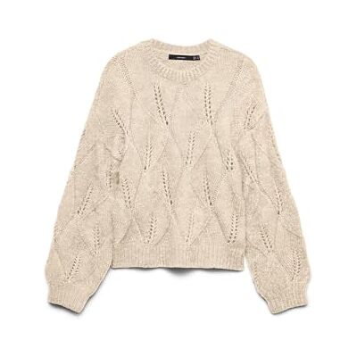 VERO MODA Vmzenia Ls O-hals stitch tröja, Björk, XS VERO MODA Vmzenia Ls O-hals stitch tröja, Björk, XS